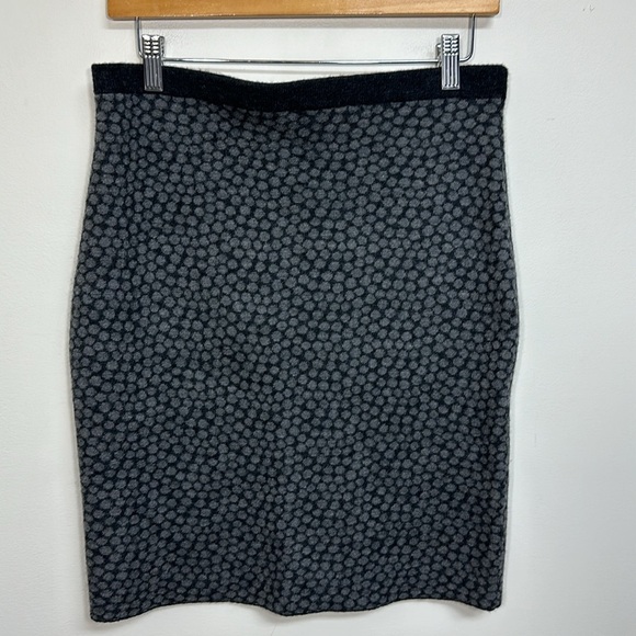 Eileen Fisher Felted Merino Dot Char Short Skirt Medium NWT - Picture 1 of 5